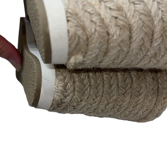 Coconuts by Matisse Women's Sandals Size 9M Blue/White Ankle Buckle Espadrille - Picture 10 of 12